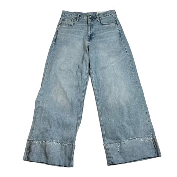 RAG & BONE Andi High Rise Ankle Wide Leg Jeans Bloomfield Women's Size 30 - Picture 2 of 11